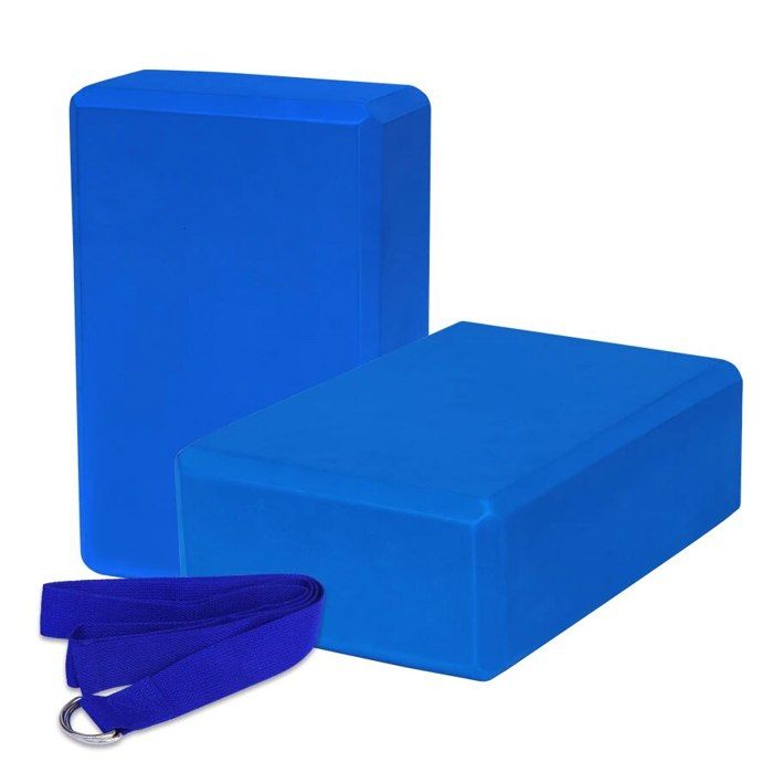 H&S Brique Yoga Mousse EVA - Lot 2 Blocs Yoga Haute Densité Pour Sport Fitness Pilates Musculation