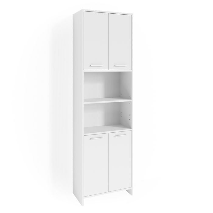 Meuble salle de bain Maris 56.1x190cm Blanc Vicco 42088 Meuble salle de bain Maris 56.1x190cm Blanc Vicco 42088