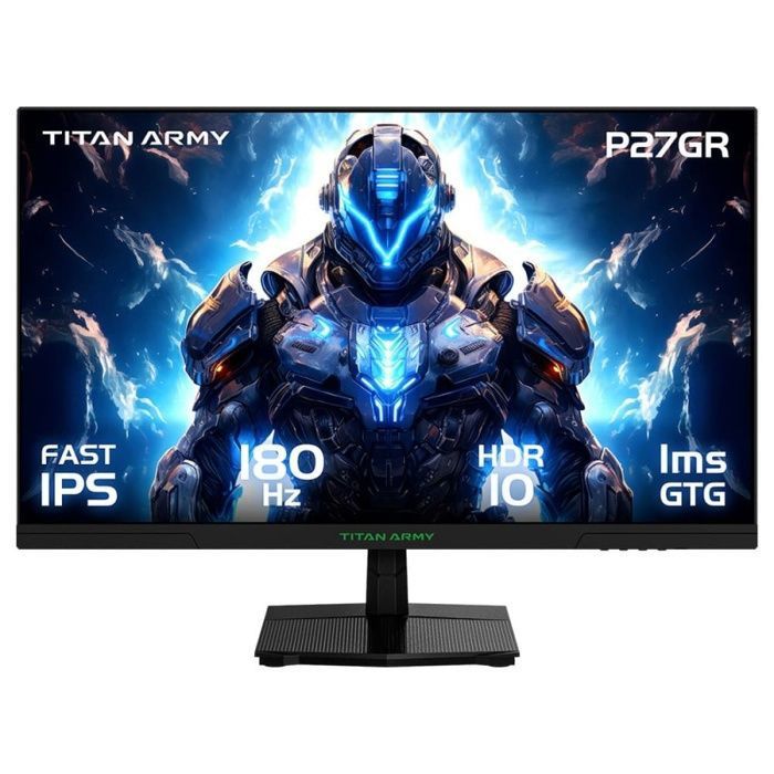 Moniteurs de Jeu TITAN ARMY P27GR – 27 Pouces – IPS QHD Rapide 180 Hz – 2560×1440 – ELED – Prise en Charge HDR10/ FreeSync