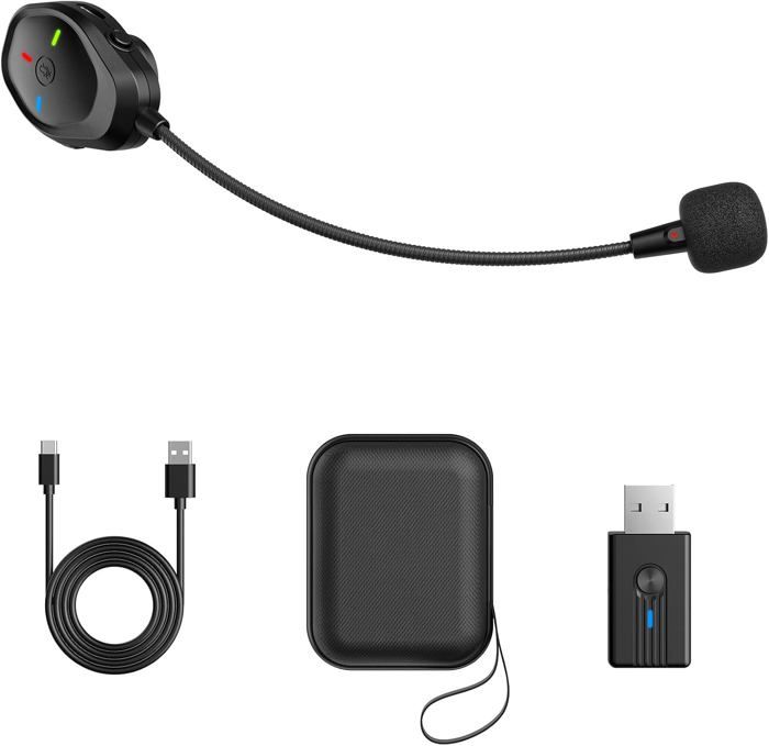 Micro Casque Sans Fil TONOR TGP1 - Pour PS4/PS5/PC/Mac - Réduction De Bruit, 17h Autonomie - Micro Amovible Magnétique