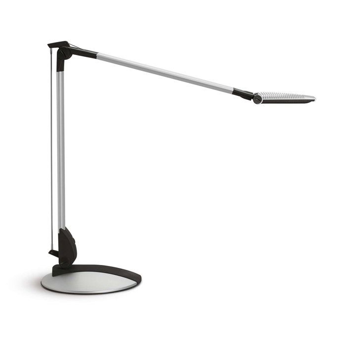 MAULoptimus Lampe de bureau LED - dimmable - pied - argenté - aluminium - 1 pièce - 605 x 22 x 53 cm - MAUL