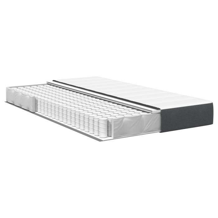 FAF-NEUF* Matelas à ressorts ensachés - densité incomparable - - Gris foncé Moyen 120x190x20 cm Tissu JUIN362978 FAF-NEUF* Matelas à ressorts ensachés - densité incomparable - - Gris foncé Moyen 120x190x20 cm Tissu JUIN362978
