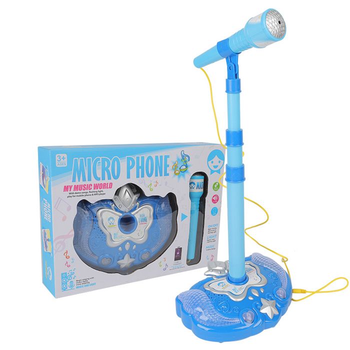 Microphone de karaoké pour enfants avec lumières colorées son clair idéal pour chanter jouets musicaux pour enfant cadeau