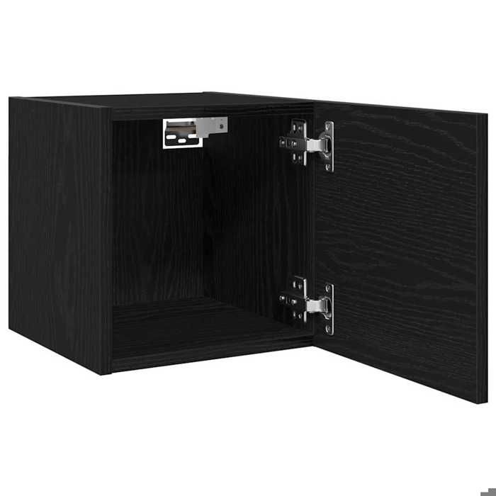 NEUF Armoire TV - Noir - Meuble TV - TABLE TV - Chêne noir 30 5x30x30 cm - Bois dingénierie TT5346 NEUF Armoire TV - Noir - Meuble TV - TABLE TV - Chêne noir 30 5x30x30 cm - Bois dingénierie TT5346