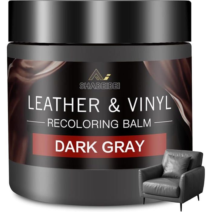 Kit de Réparation Cuir Gris foncé 200ml Entretien Cuir pour Canapés Meubles en Cuir Reparation Cuir Gris fon PRODUIT ENTRETIEN CUIR