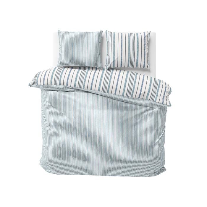 Parure de lit - AC-DÉCO - Calanque - 260 x 240 cm - Coton BCI & Lyocell - Blanc Parure de lit - AC-DÉCO - Calanque - 260 x 240 cm - Coton BCI & Lyocell - Blanc