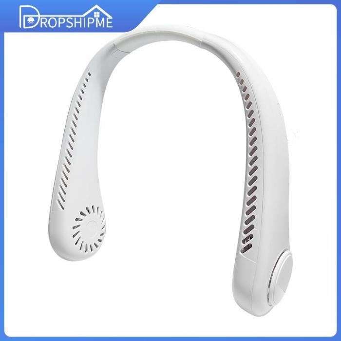 RANRAO Ventilateur Personnel à Clip Sous La Chemise - Mini Ventilateur Portable Rechargeable 900mAh 3 Vitesses