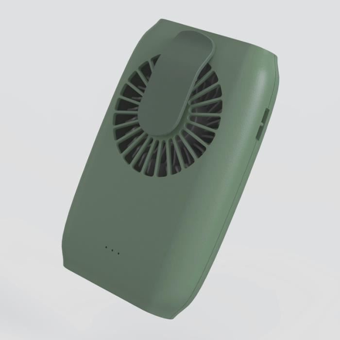 Ventilateur De Ceinture Portable 10 000 MAh - 40h D'autonomie, 5 Vitesses, Clip Renforcé, Recharge Téléphone - 10