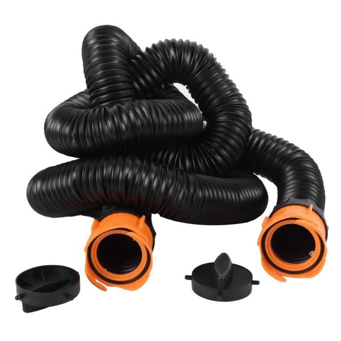 Tuyau D'évacuation Pour Camping Car Kit De Tuyau D'égout Pour Camping-car | Tuyau De Vidange Réglable Et Robuste Pour Camping-car, Système D'eaux Usées, Ensemble D'extension De Remorque Polyvalent Pour Les Voyages En