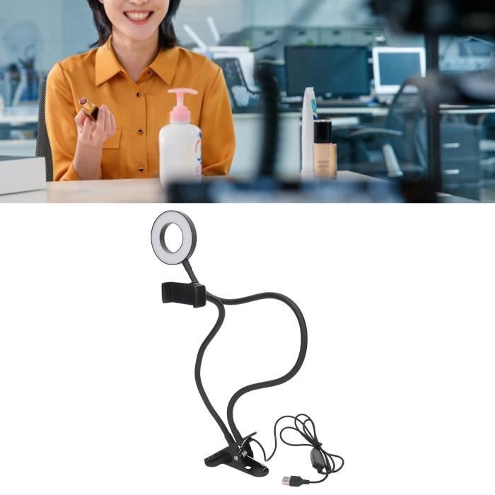 Kit Selfie WOW Generation – Anneau Lumineux USB Avec Accessoires – Pour Téléphone Et Tablette, Noir 📱