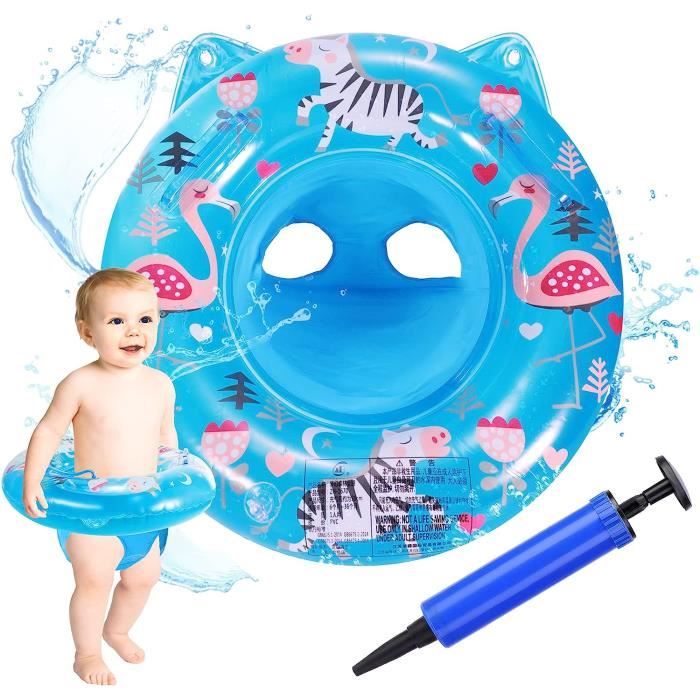 Bouée De Natation Florale Pour Bébé 6-48 Mois – Siège Confortable, PVC épais, 2 Chambres à Air Indépendantes