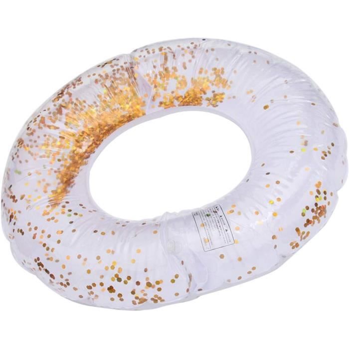 Bouée Anneau De Natation à Paillettes CTDMJ - Gonflable PVC - Pour Adultes Et Enfants - Ø75cm