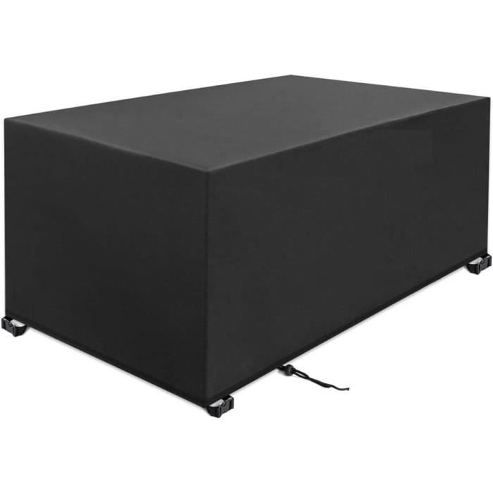 HSFFBHFBH Housse Table De Jardin - 150x120x100cm (LxWxH) Noir 420D