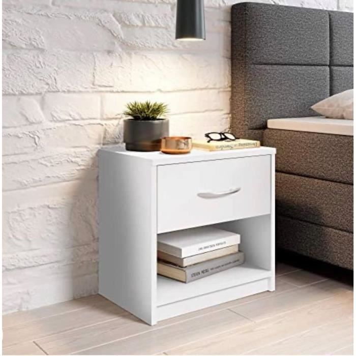 Table Rectangulaire Econoco 3 Niveaux – Mélamine Blanche, WD3RTWH (Neuf)