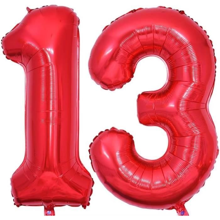 Ballon Anniversaire Chiffre 1 Rouge 102cm : Ballons Chiffre Rouges sur  Sparklers Club