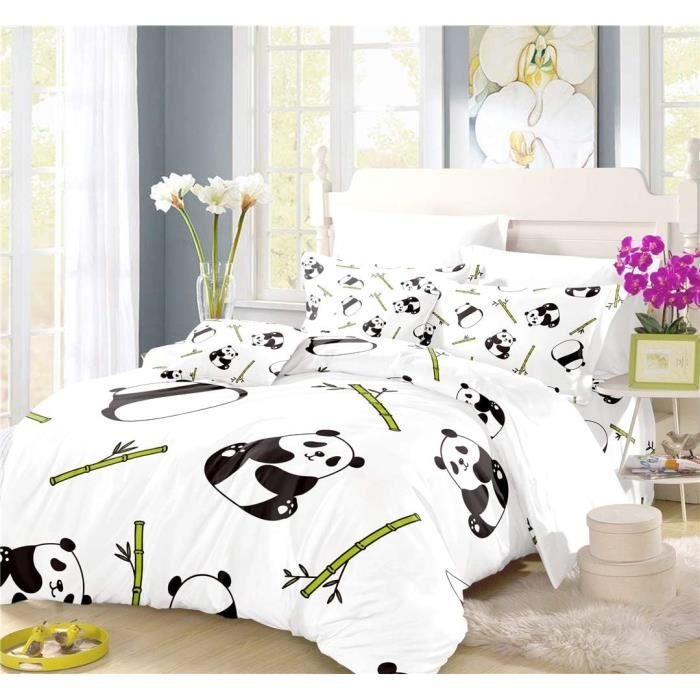 Housse De Couette 140x200 Housse De Couette 160x200 Panda Parure