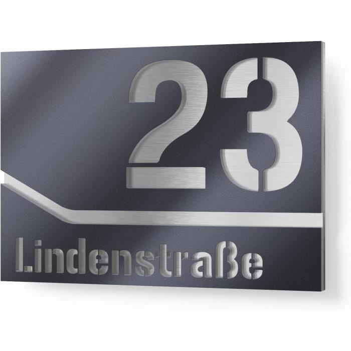 Buzones De Exterior Placa De Número De Casa Personalizable Acero