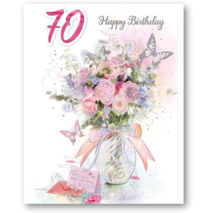 T-shirt 70 Ans Femme - Cadeau Drôle Et Personnalisé Pour Anniversaire - Coupe Classique Légère - Idée Cadeau Anniversaire Humoristique