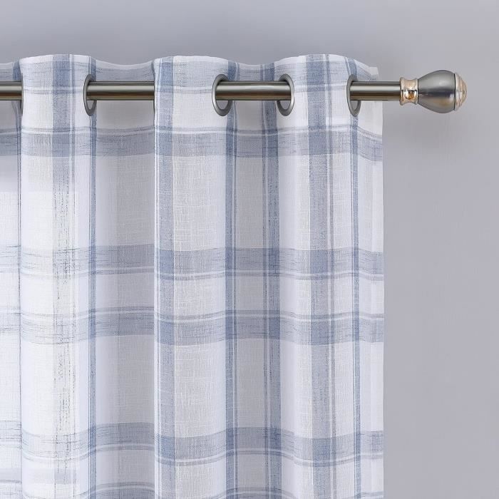 Rideau Voile Lilas – 1 Panneau, Tête Onglet, 59" Large X 54" Goutte (neuf)