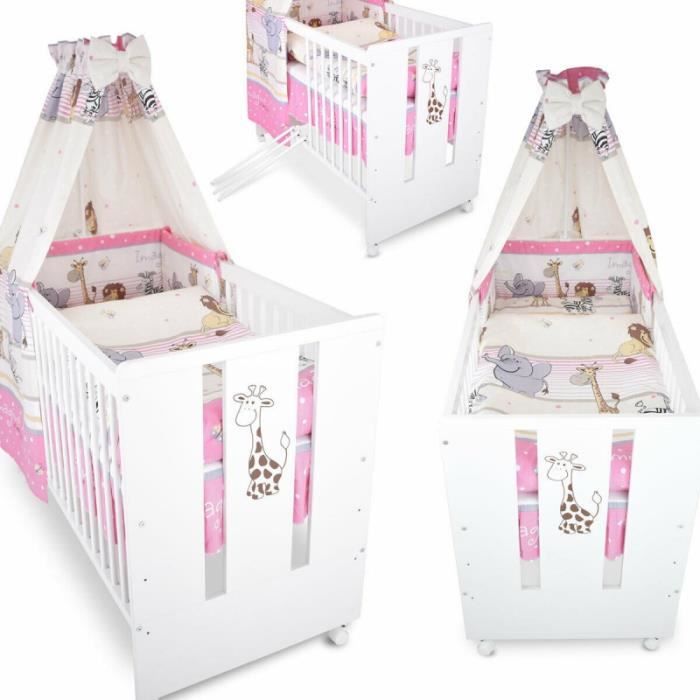 Berceau Bebe Lit Bebe 1 X 60 Cm Avec Set De Lit 9 Pieces Girafe Rose Cdiscount Puericulture Eveil Bebe Berceau Bebe Lit Bebe 1 X 60 Cm Avec Set De Lit 9 Pieces Girafe Rose Cdiscount Puericulture Eveil Bebe