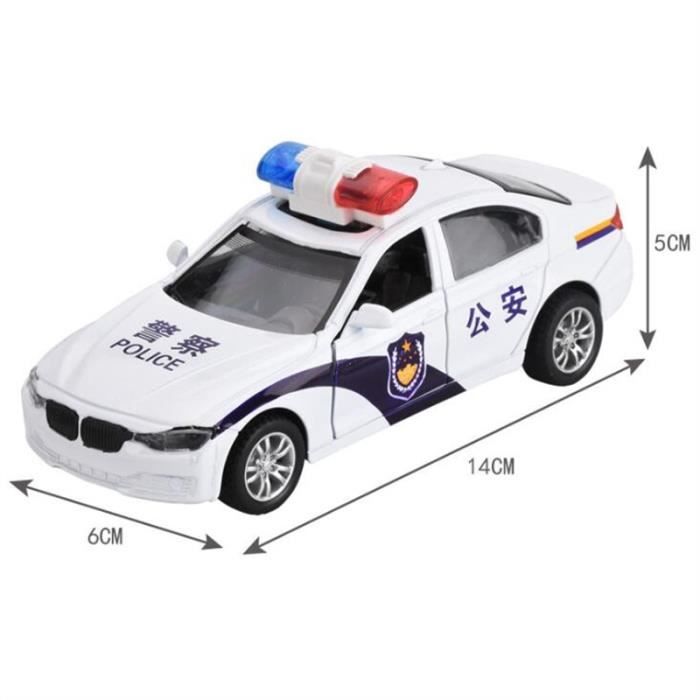 De Coton Coton-Pression voiture de police Enfants Tissu police Peter voiture