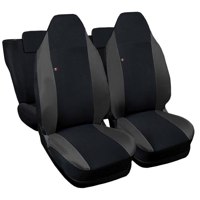 Lupex Shop Housses de siège auto compatibles pour Forfour Noir Gris Foncè
