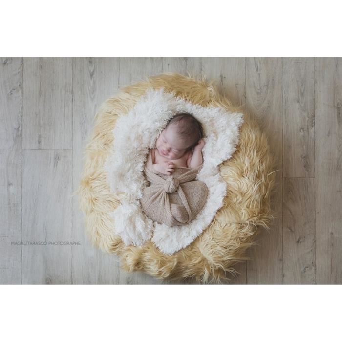 Pose Bebe Faux Flokati Poils Frises Modele Creme Cdiscount Puericulture Eveil Bebe