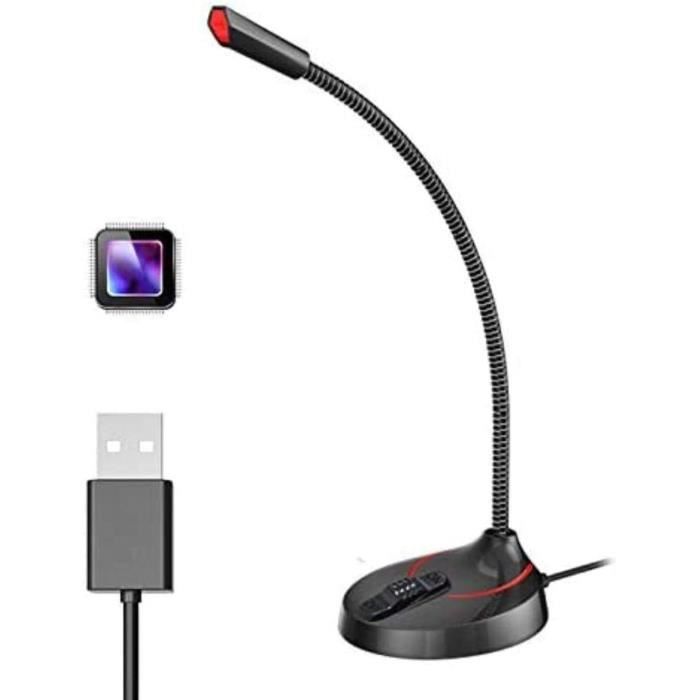Bras Microphone Bureau Gaming 360° Avec Support Anti-Vibration Jusqu'à 3kg