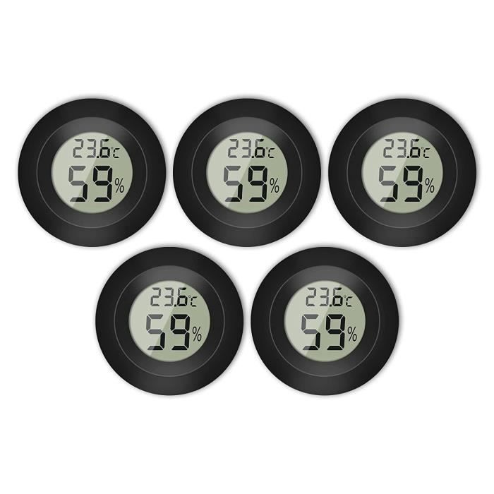 Mini Thermomètre Intérieur Jasfyee - 4 Pièces, Capteur Haute Précision, Indicateur Visage