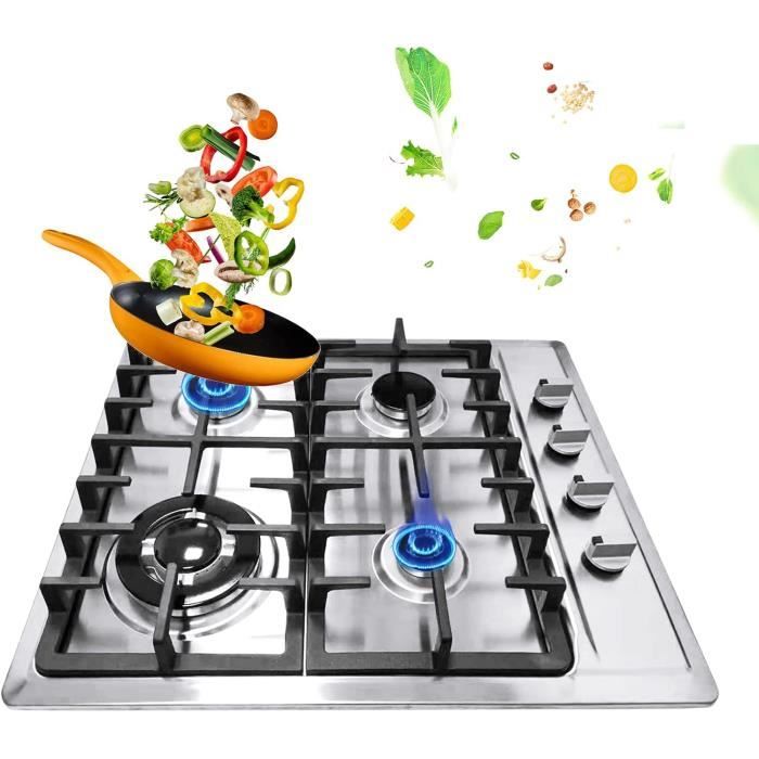 Plaque De Cuisson En Acier Inoxydable - Amosfun - Pour Induction Et Gaz - Diffusion Uniforme