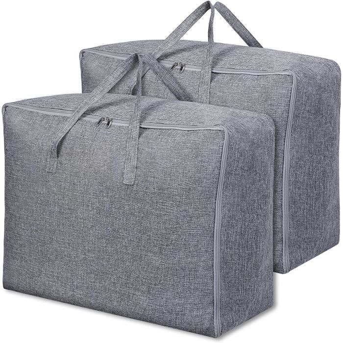 Sac De Rangement Transparent Pour Textiles - 45x65 Cm - Poignées Renforcées - Pour Couettes, Draps, Serviettes - Organisation Placard