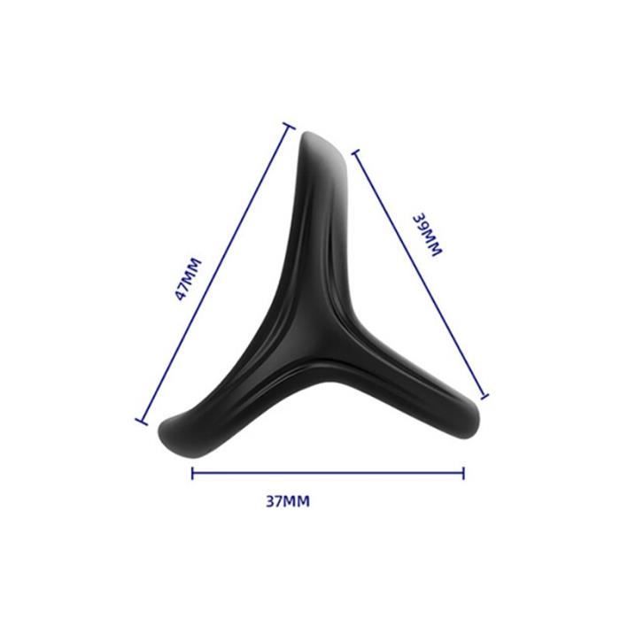 Anneau Pénien Extensible En Silicone - Vibrant - Noir - Marque LOVE AND VIBES - Neuf