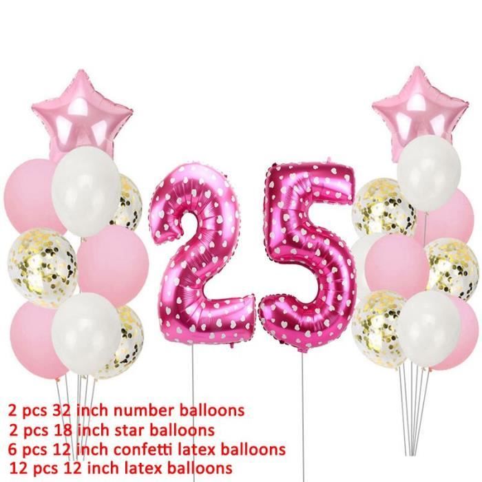 Numero 25 Ballons Joyeux Anniversaire Fete Decorations 25 Ans 25th Anniversaire Or Rose Homme Femm 22pcs Pink Gold Cdiscount Maison Numero 25 Ballons Joyeux Anniversaire Fete Decorations 25 Ans 25th Anniversaire Or Rose Homme Femm 22pcs Pink Gold Cdiscount Maison