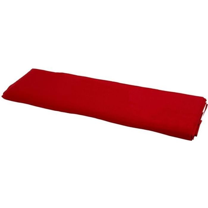 Tissu coton uni SERGE rouge Corrida | Leroy Merlin