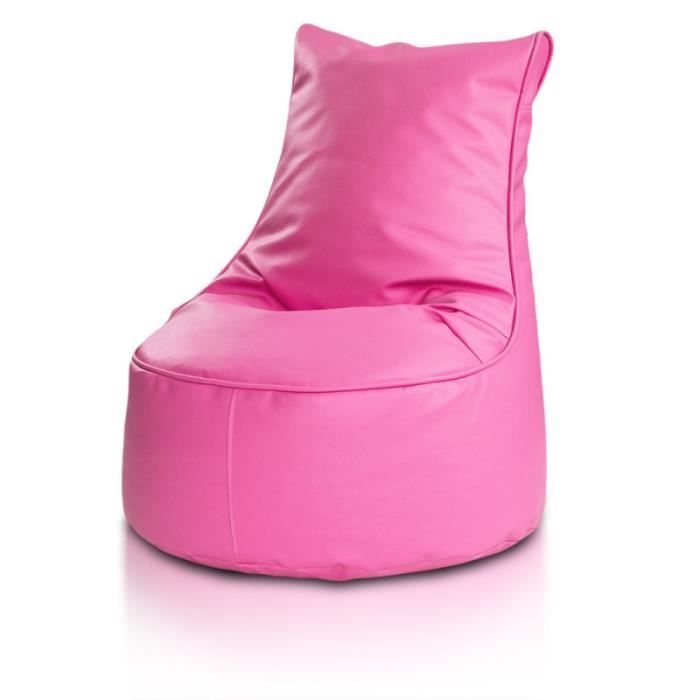 fauteuil assise poire seat l cuir écologique rose