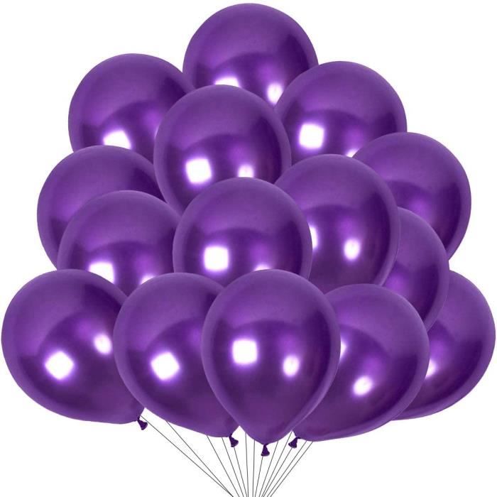 Sachet 100 ballons violet dim 30 cm - Ballons / Gonflables pas cher