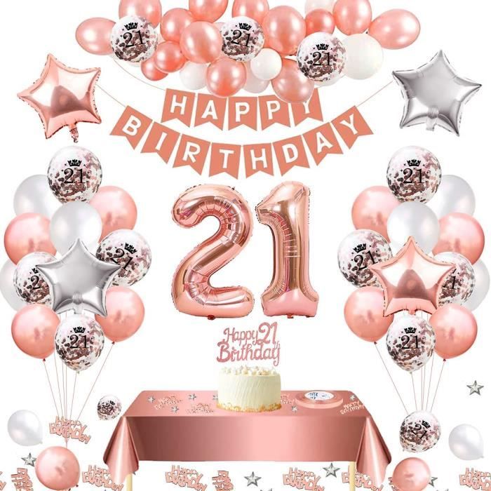 21 Ans Anniversaire Ballon Decoration Anniversaire 21 Ans Femme Rose Goldbanniere Joyeux Anniversairenappe Rose Orballon Confet 1132 Cdiscount Maison 21 Ans Anniversaire Ballon Decoration Anniversaire 21 Ans Femme Rose Goldbanniere Joyeux Anniversairenappe Rose Orballon Confet 1132 Cdiscount Maison
