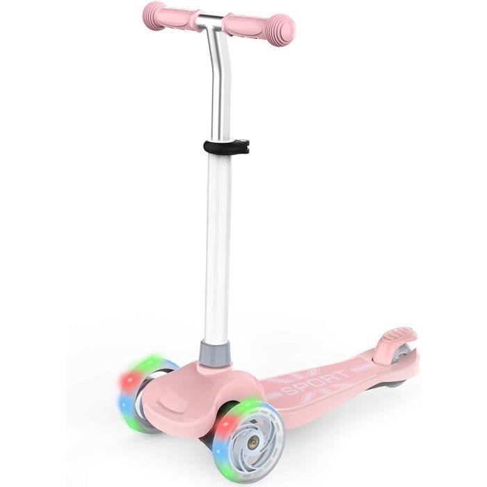 Trottinette Réglable Légère 50kg Trottinette Enfant 3 Ans Lumi Ride Avec Lumières LED 7 Couleurs, Pliable, Guidon Réglable, Frein Au Pied, Plateforme Antidérapante, Guidon Amovible Trottinette Réglable Légère 50kg Trottinette Enfant 3 Ans Lumi Ride Avec Lumières LED 7 Couleurs, Pliable, Guidon Réglable, Frein Au Pied, Plateforme Antidérapante, Guidon Amovible