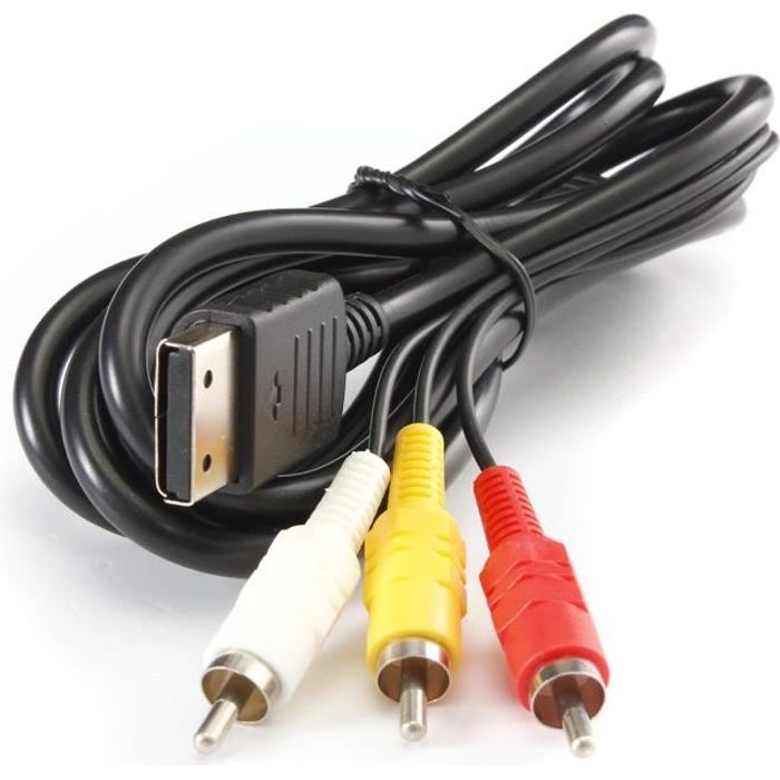 Câble AV Pour Console SEGA Dreamcast - Connexion Vidéo/Audio - Neuf Dans Emballage D'Origine