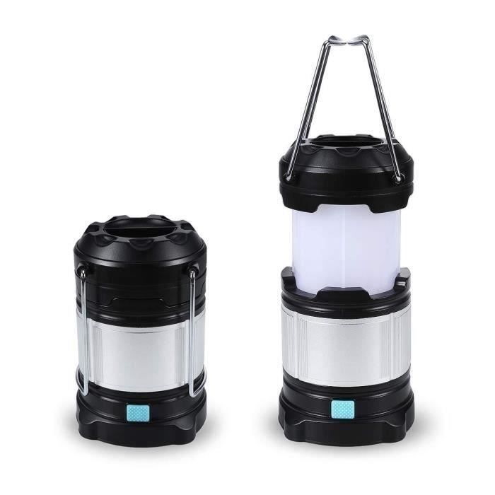 Lanterne de lampe de camping LED rechargeable extérieure à 3 modes USB 