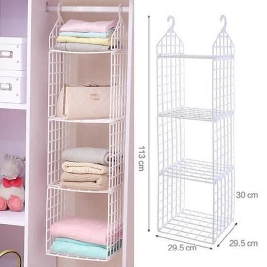 Diy Etagere Penderie Porte Vetements Suspendu Rangement