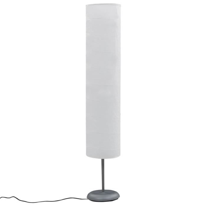 8445•NOEL FRIDAY• Lampadaire Salon sur Pied avec support - Lampe de sol Lampadaire dintérieur 121 cm Blanc E27