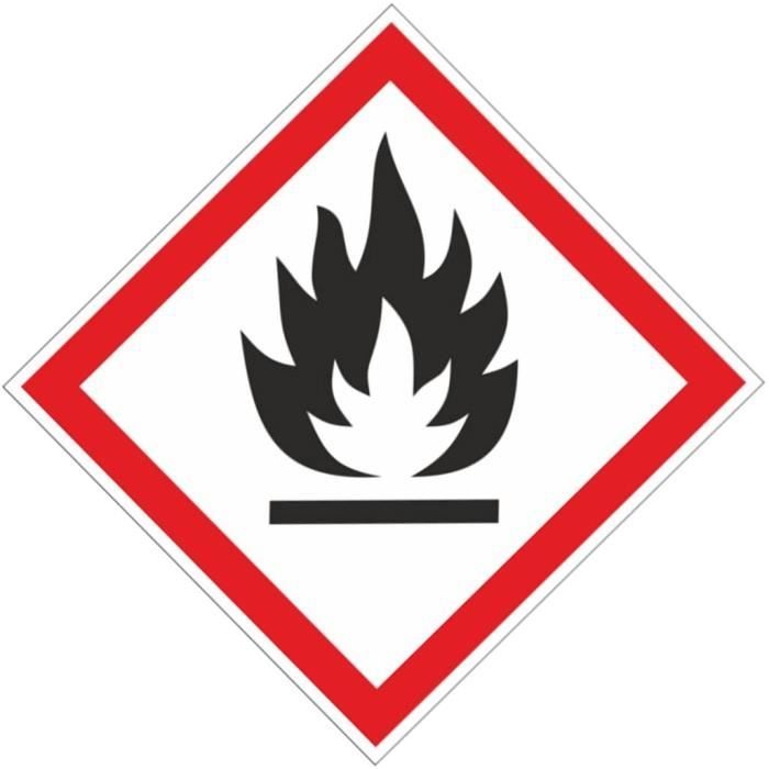 Substances Toxiques Anro Panneaux davertissement Blanc 10 x 10 cm Auto-adhésif et fabriqué en PVC