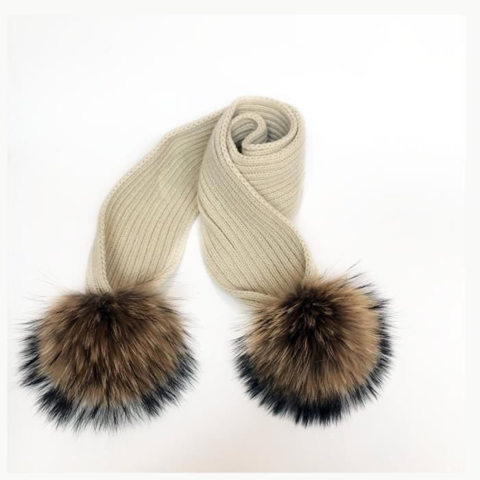 Six Residence Screech Echarpe,Ensemble d'écharpe avec pompon en fourrure 2020 naturelle pour femme,écharpe épaisse - Type light beige scarf - adult size - Cdiscount Prêt-à-Porter Six Residence Screech Echarpe,Ensemble d'écharpe avec pompon en fourrure 2020 naturelle pour femme,écharpe épaisse - Type light beige scarf - adult size - Cdiscount Prêt-à-Porter