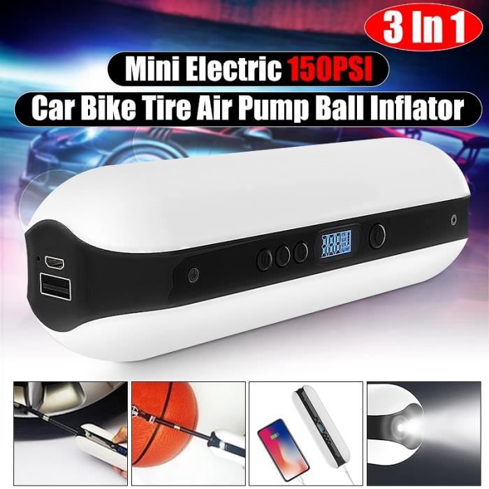 Ballons Aufun Pompe à air électrique pour Voiture avec Batterie 12 V 150 psi compresseur dair Portable avec écran LCD et manomètre numérique pour vélo Moto