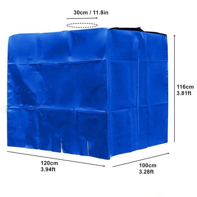 Bache Pour Cuve 1000L Ibc, 210D Réservoir D'Eau Couvercle, Housse De