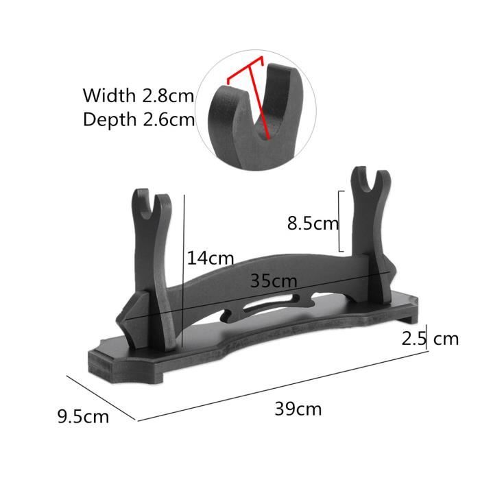 Support Mural Universel Pour épées, Katana, Skate… - Flexible, Protection Caoutchouc, 1 Pièce - 11