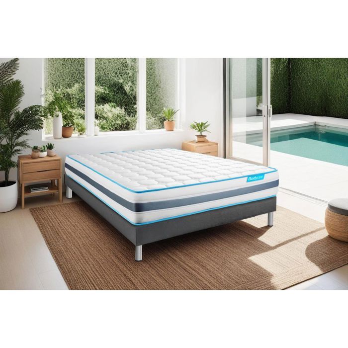 Ensemble BODYZONE 140x190 Ressorts ensachés 3 zones Ultra épaisseur