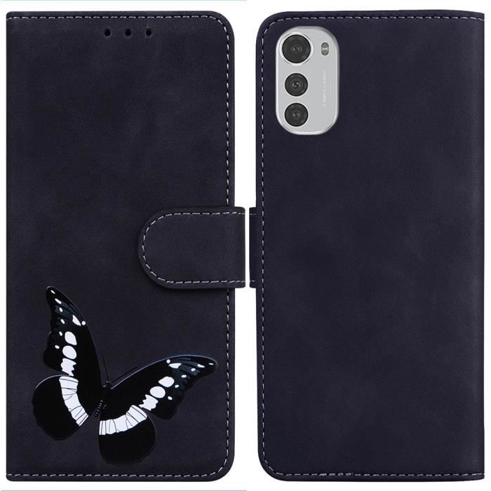 Coque à Rabat (bookstyle) Pour Motorola Moto E32 / E32s - Noir - Marque MTB - En TPU - Neuf