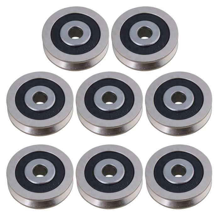Poulie Simple à Gorge 16 Mm - Alésage 6 Mm Fixe - Pour Courroie Ronde Polyuréthane 4 Mm - Haute Précision